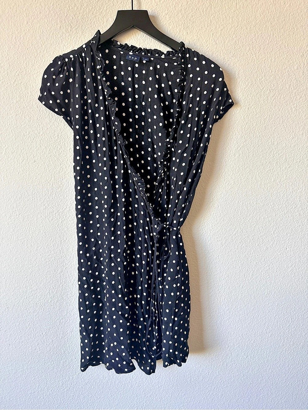 Gap Polka Dot Wrap Dress Size Medium